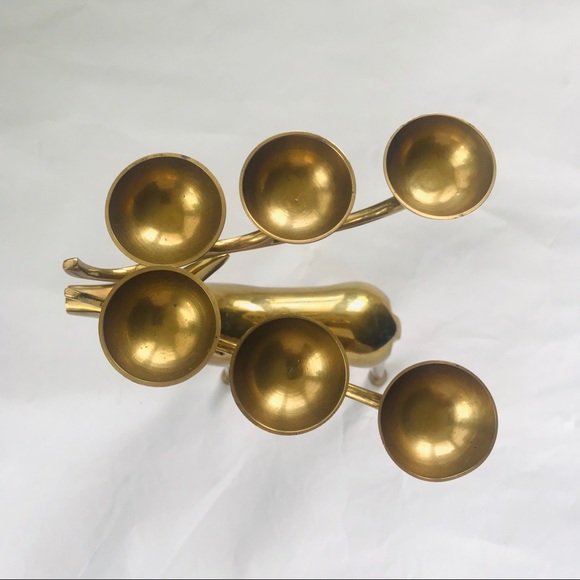 12” brass reindeer candlabra Tealight Candle holde - Picture 3 of 9